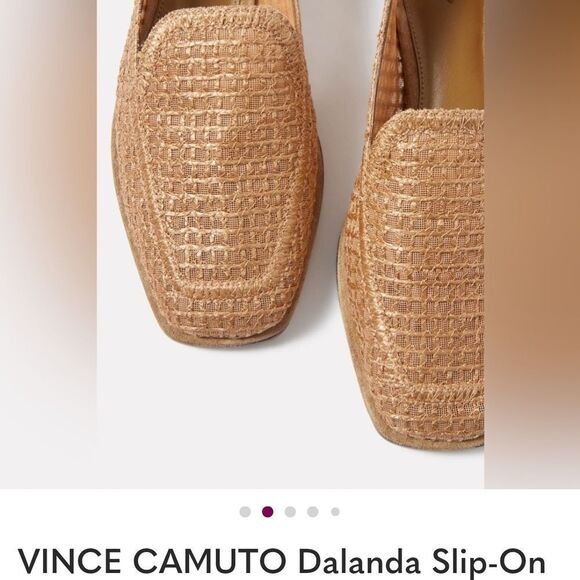 Vince Camuto Woven Tan Slip-On Loafers main image 9